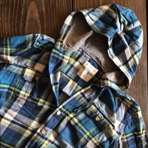Men’s medium hooded flannel